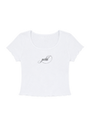 petal ripped photo baby tee